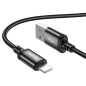 Cable USB A to Lightning Hoco 2,4A 1 m X89 black Cable USB A to Lightning Hoco 2,4A 1 m X89 black