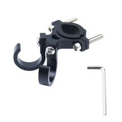 Hook for shopping with two loops for bike / scooter aluminum FS366-005 black
