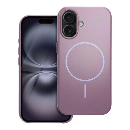 Premium Glossy Mag Cover compatible with MagSafe and Camera Control button for IPHONE 16 purple