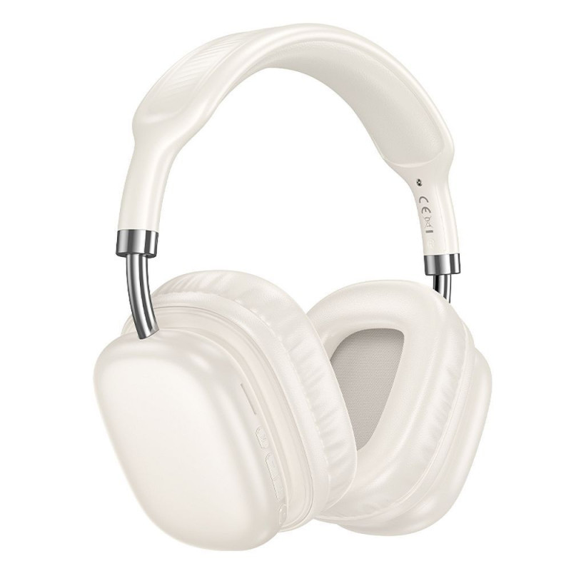 HOCO wire headphones bluetooth W52 milky white HOCO wire headphones bluetooth W52 milky white