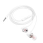HOCO wire earphones Jack 3,5 mm with microphone M107 white