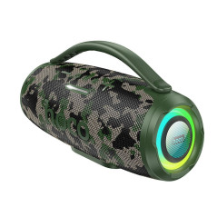 Bluetooth speaker LED 2 x 15W 4h Hoco HA4 MINI camouflage green
