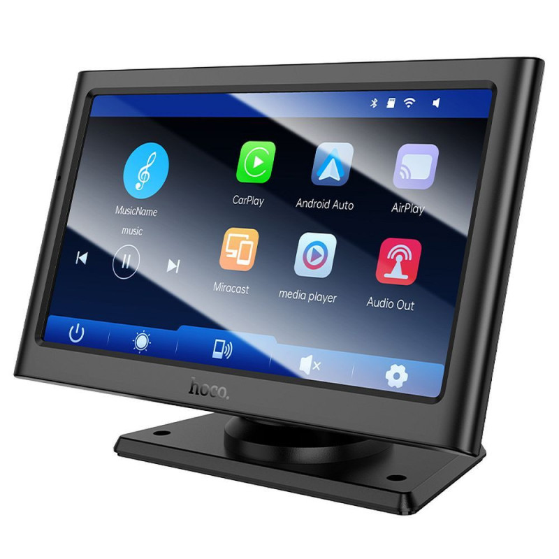 Portable wireless car screen Hoco 7" HU2 black