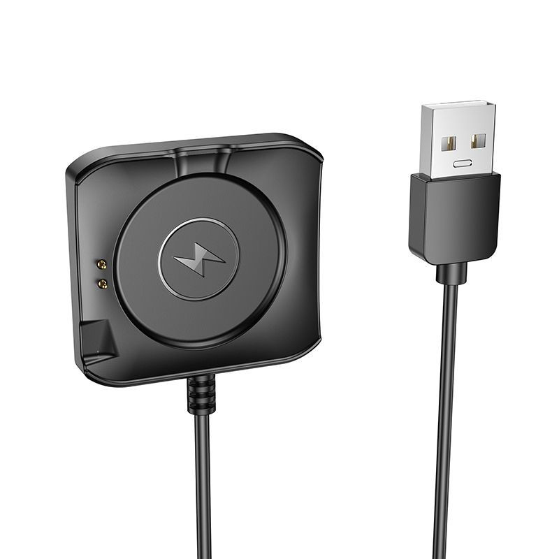 Charging cable for smartwatch Hoco 0,6 m Y28 black Charging cable for smartwatch Hoco 0,6 m Y28 black