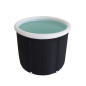Foldable portable inflatable bathtub 80 x 79 cm black