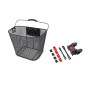 Front bicycle basket with quick release FSBKT-013 black Front bicycle basket with quick release FSBKT-013 black