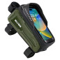 WILDMAN traveling bag for bike frame with zipper 1L (4 "- 7") M20 green WILDMAN traveling bag for bike frame with zipper 1L (4 "- 7") M20 green