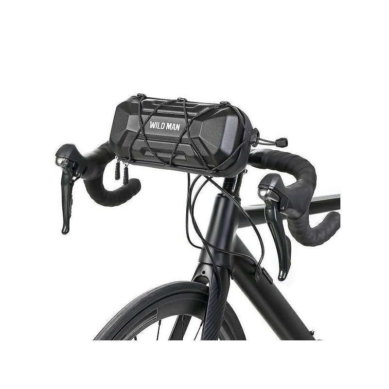 WILDMAN traveling bag for bike handlebars with zipper 2L XT17 black WILDMAN traveling bag for bike handlebars with zipper 2L XT17 black