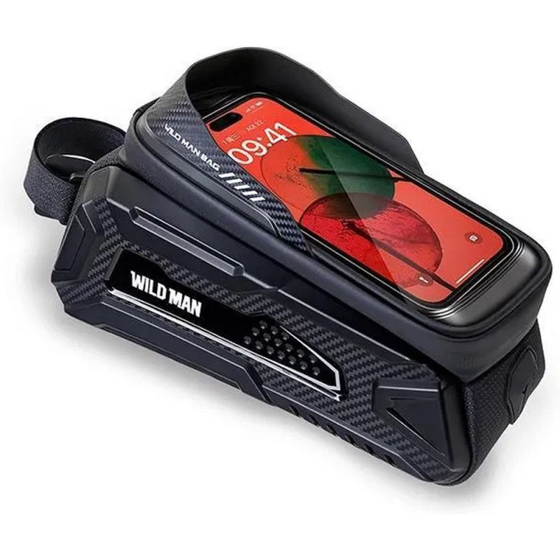 WILDMAN traveling bag for bike frame with zipper 2L (4 "- 7") M30 black WILDMAN traveling bag for bike frame with zipper 2L (4 "- 7") M30 black