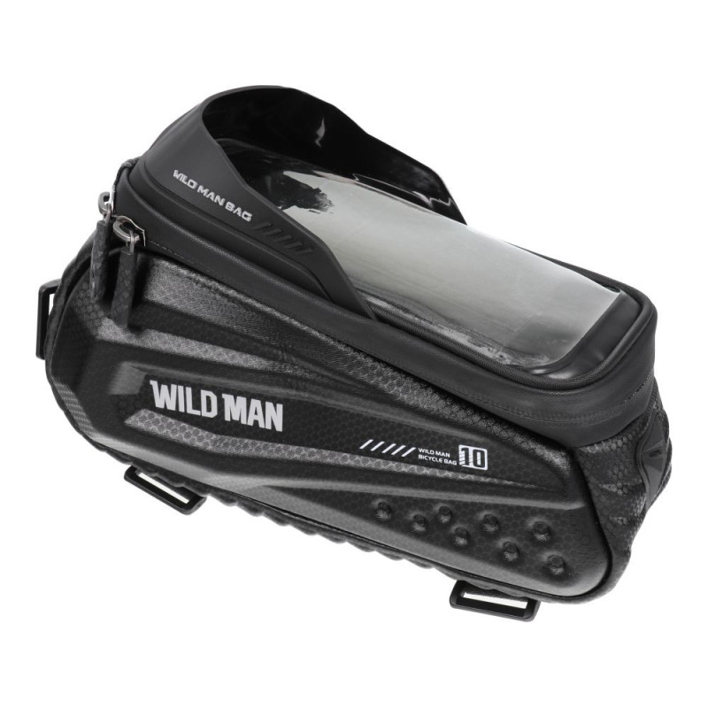 WILDMAN traveling bag for bike frame with zipper 1,2L (4 "- 7") ES10 black WILDMAN traveling bag for bike frame with zipper 1,2L (4 "- 7") ES10 black