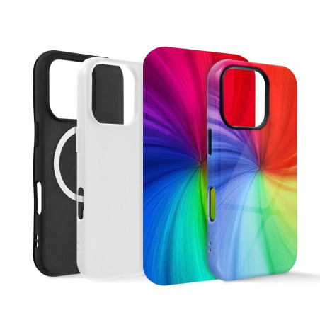 Case double layer for sublimation compatible with MagSafe for IPHONE 13 / 14