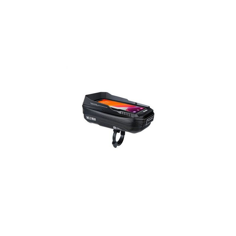 WILDMAN traveling bag for bike handlebars with zipper 0,6L (4 "- 7") XT3 black WILDMAN traveling bag for bike handlebars with zipper 0,6L (4 "- 7") XT3 black