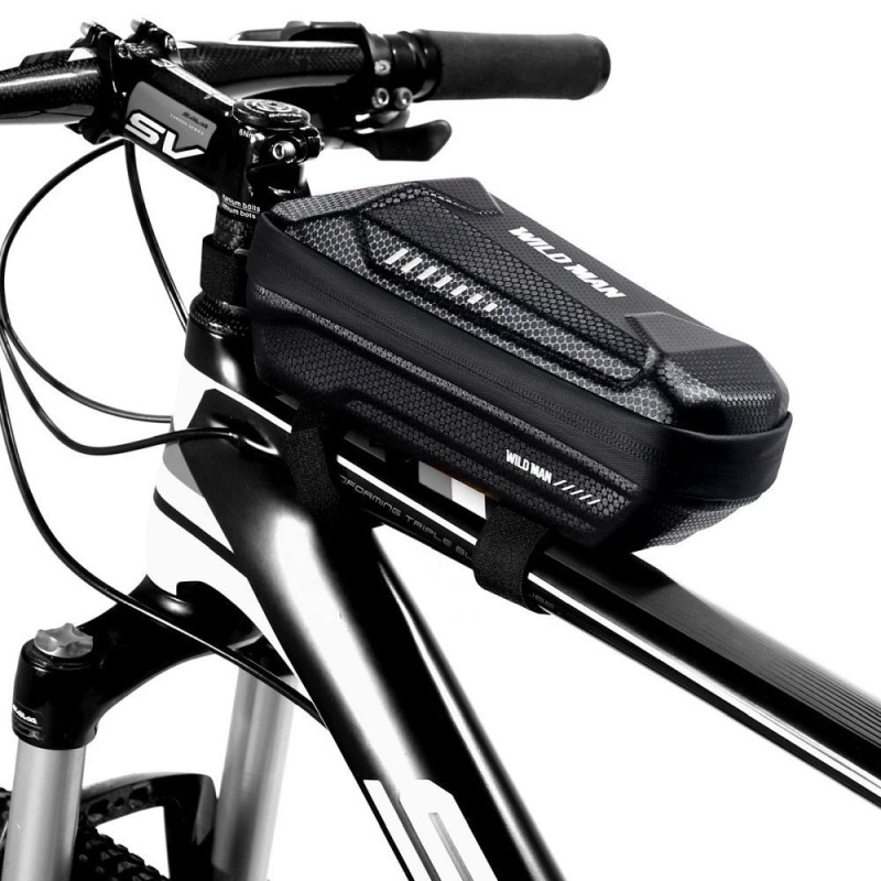WILDMAN traveling bag for bike frame with zipper 1L ES5 black WILDMAN traveling bag for bike frame with zipper 1L ES5 black