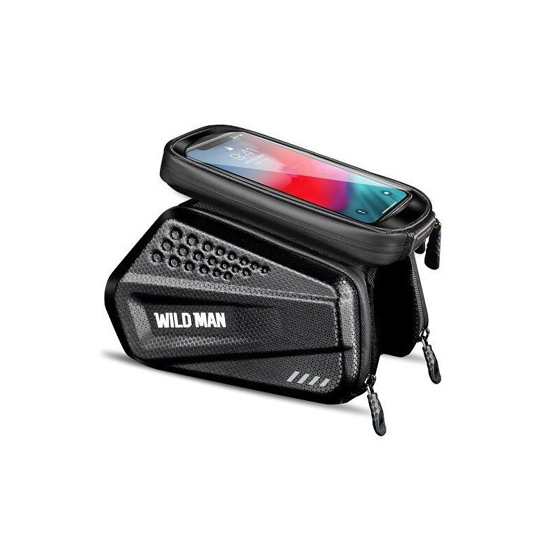 WILDMAN traveling bag for bike frame with zipper 1,2L (4"-7") ES6 black WILDMAN traveling bag for bike frame with zipper 1,2L (4"-7") ES6 black
