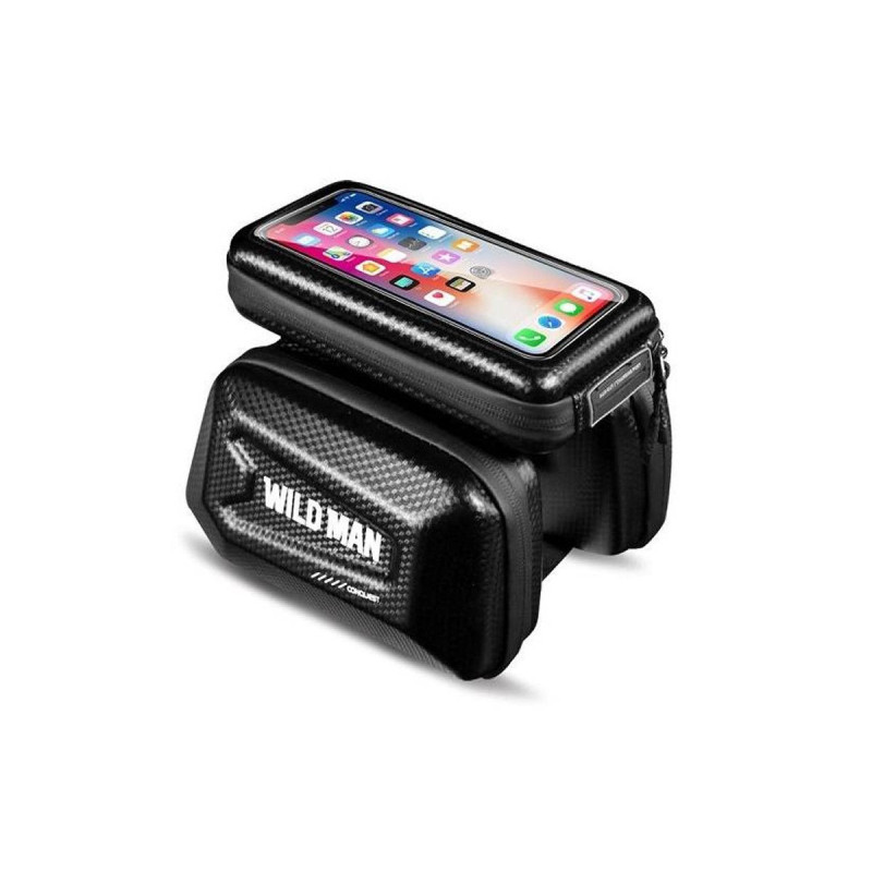 WILDMAN traveling bag for bike frame with zipper 1,2L (4"-7") E6S black WILDMAN traveling bag for bike frame with zipper 1,2L (4"-7") E6S black