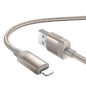 Cable USB A to Lightning Hoco 2,4A 1 m X117 gold Cable USB A to Lightning Hoco 2,4A 1 m X117 gold