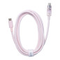 BASEUS cabel Type C to Type C PD 6A 100W Explorer P10319703411-00 / CB000043 2 m pink BASEUS cabel Type C to Type C PD 6A 100W Explorer P10319703411-00 / CB000043 2 m pink