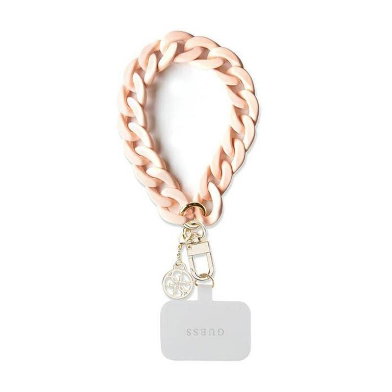 GUESS hand strap GUOUCBMC4MP (Large Chain Acrylic 4G Charms) pink GUESS hand strap GUOUCBMC4MP (Large Chain Acrylic 4G Charms) pink