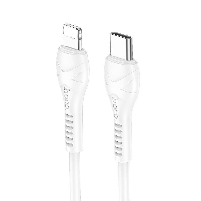 Cable USB C to Lightning Hoco PD 27W 1 m X37 white Cable USB C to Lightning Hoco PD 27W 1 m X37 white
