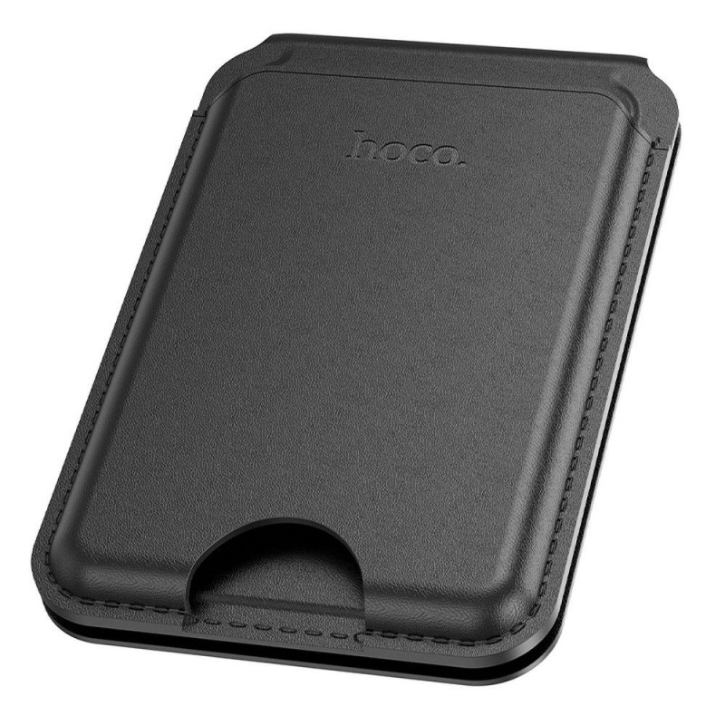 Magnetic wallet Hoco compatible with MagSafe GT3 black Magnetic wallet Hoco compatible with MagSafe GT3 black