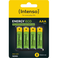 AAA-Size Micro-Akku Intenso EnergyECO 850 mAh HR03 (4er-Pack)