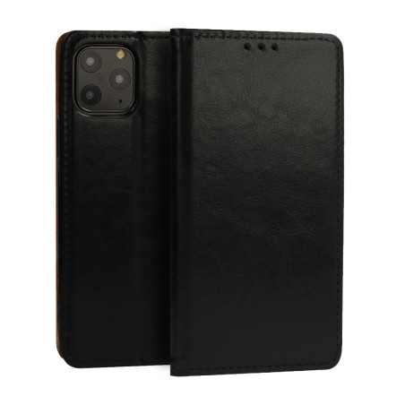 FLIPCASE ECHTLEDER schwarz für Apple iPhone 14