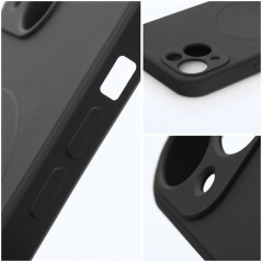 Silikon-Case (MagSafe-kompatibel) all black für Samsung Galaxy S24 Plus