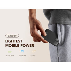 POWERBANK 5.000 mAh 20W mit eingebauten Connector USB-C