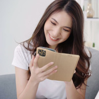 FLIPCASE WALLET SMART MAGNET gold für SAMSUNG Galaxy A16