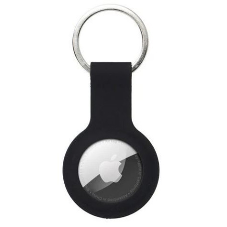 CASE mit Befestigungsring Silikon schwarz für Apple Airtag