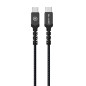 CABLE USB-C / USB-C  50 cm 60W black BLAVEC Raptor Braided