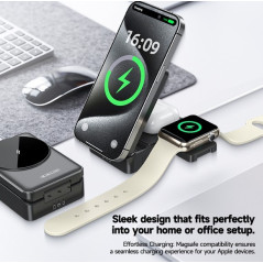 JELLICO wireless charger 3in1 FOLDABLE MagSafe-compatible 15W