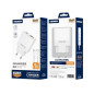 CHARGER USB-C + USB-A 20W GaN JELLICO EU57 white + Cable USB-C