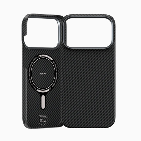 Back-Case Magnetic Armot KEVLAR Metal Frame black für APPLE iPhone 17 Pro