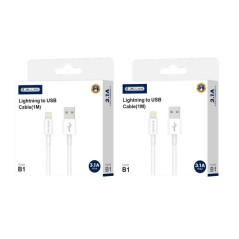 CABLE USB-A / Lightning 100cm Jellico B1 3.1A