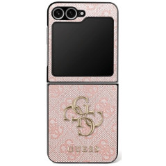 GUESS case for SAMSUNG Z Flip7 GUHCZF74GMGPI (PU Leather 4G Metal Logo) pink