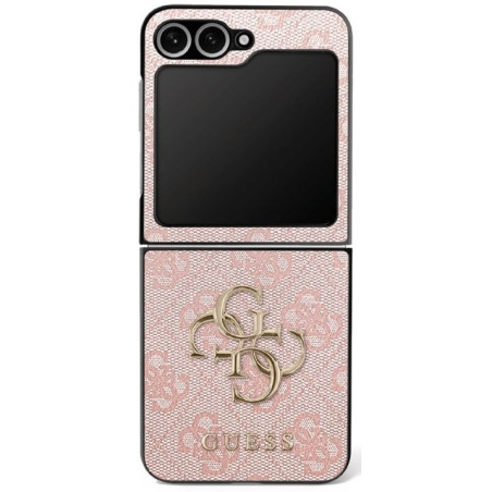GUESS case for SAMSUNG Z Flip7 GUHCZF74GMGPI (PU Leather 4G Metal Logo) pink