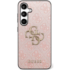 GUESS case for SAMSUNG S25 FE GUHCS25FE4GMGPI (PU Leather 4G Metal Logo) pink