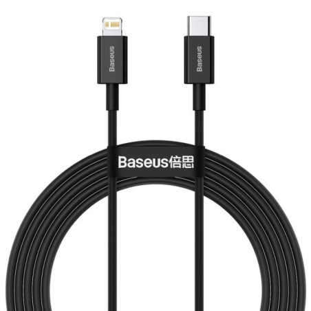 BASEUS cablel Type C to Apple Lightning 8-pin PD20W Power Delivery Superior Series Fast Charging CATLYS-C01 2 meter black