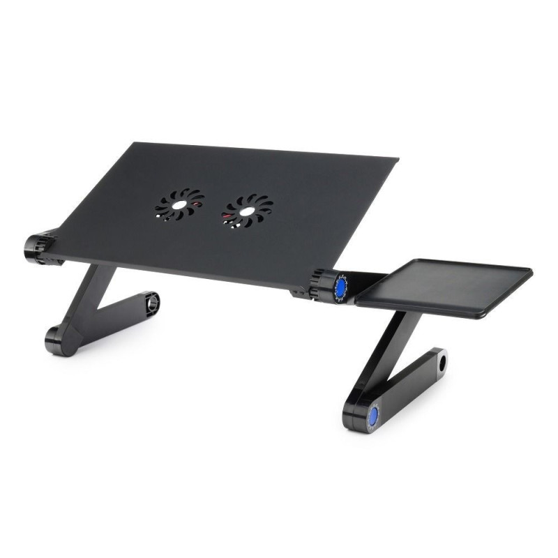 Desk for laptop uniwersal adjustable with cooling YL-803 black