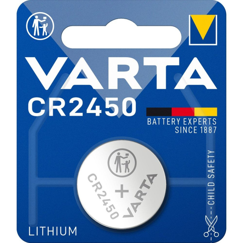 VARTA lithium battery CR2450 3V 1 pcs VARTA lithium battery CR2450 3V 1 pcs
